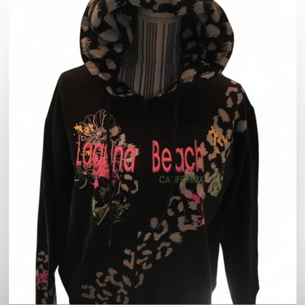 Rag wear California Hooded Black Sweat Jacket